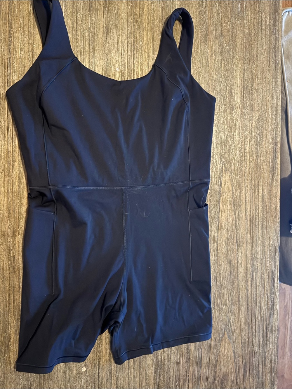 CALIA by Carrie Underwood Black Scoop-Neck Jumpsuit Romper